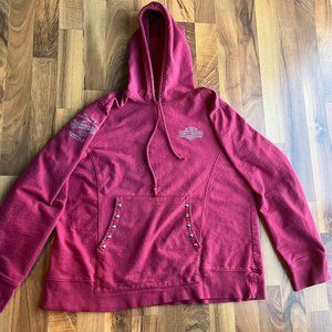 Women's Harley Davidson Motorcycle Red Tee Shirt Size XL